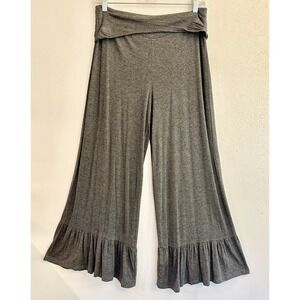 Pastels Women's Size L Ruffle Hem Crop Lounge‎ Pants